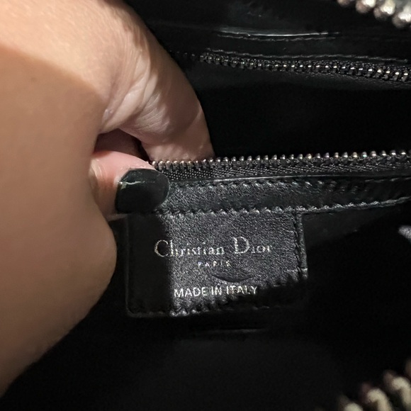 Lady Dior bag in rare metallic tweed - Picture 12 of 17